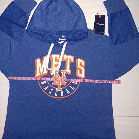 FANATICS NY METS BASEBALL WOMEN'S HOODIE SWEATSHIRT - Picture 6 of 10